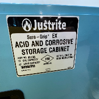 Justrite Sure-Grip EX 12 Gallon Acid and Corrosive Storage Cabinet image 3